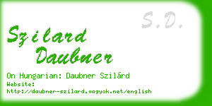 szilard daubner business card